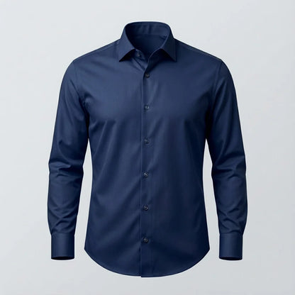 Esnek ve Kırışmayan Erkek Gömlek / Gün Boyu Konfor