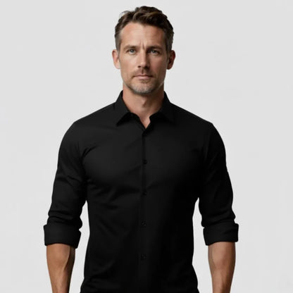 Esnek ve Kırışmayan Erkek Gömlek / Gün Boyu Konfor