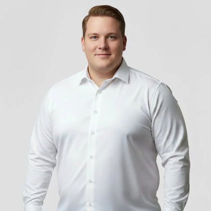 Esnek ve Kırışmayan Erkek Gömlek / Gün Boyu Konfor